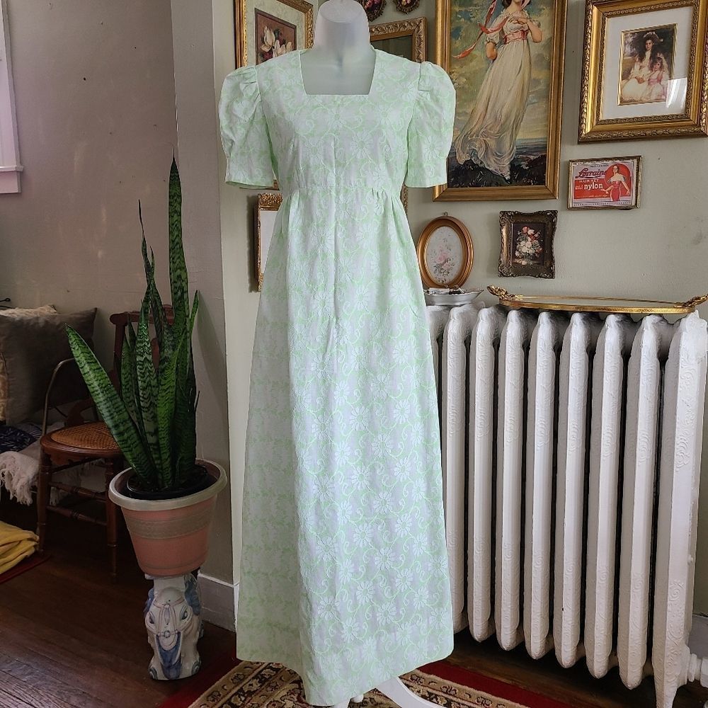 Vintage Empire Waist Maxi Dress
